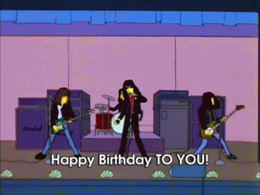 The Ramones Wish You Happy Birthday GIF - Theramones Thesimpsons Happybirthday GIFs