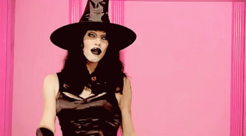Witch In Black GIF - Witch Pose Sharoon Neddles GIFs