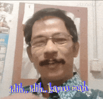 a man with glasses and a mustache has a caption that says ' idh ' on it