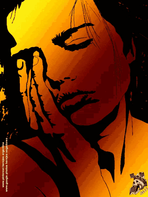 a drawing of a woman 's face with the website www.alteresa1fr.blogspot.com