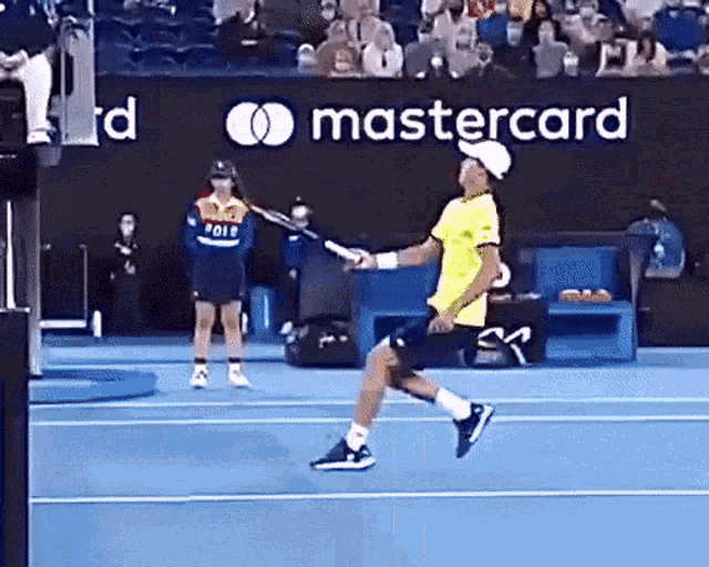 Daniel Altmaier Reach Over The Net GIF - Daniel Altmaier Reach Over The Net Tennis GIFs