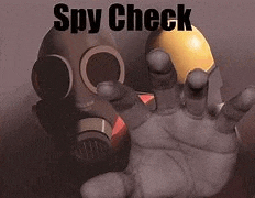 a person wearing a gas mask is holding a yellow ball .