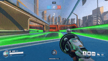 a screenshot of a video game shows a player with a score of 38