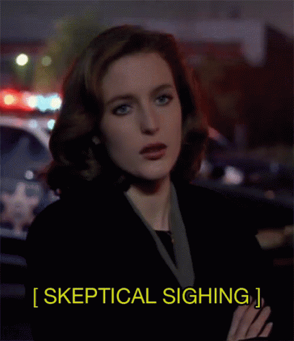 Scully Skeptical GIF - Scully Skeptical Sighing GIFs