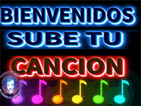 a neon sign that says bienvenidos sube tu cancion