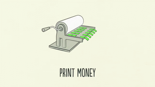 Print Money Central Bank GIF - Print Money Central Bank Powell GIFs