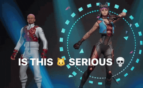 a man and a woman are dancing with the words is this serious in the background