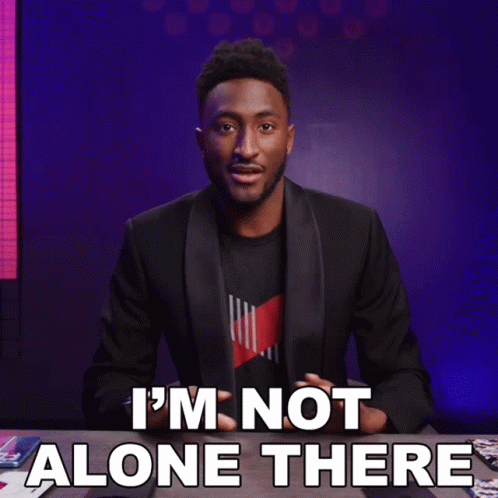 Im Not Alone There Marques Brownlee GIF - Im Not Alone There Marques Brownlee Im Not On My Own GIFs