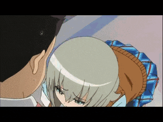 a man and a girl are standing next to each other