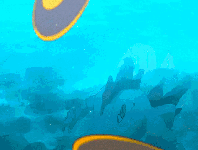 a cartoon drawing of a shark swimming in the water