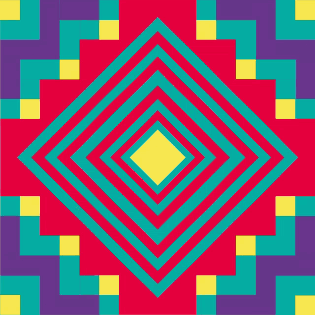 a colorful geometric pattern with the words " xv anos de martin " on the bottom