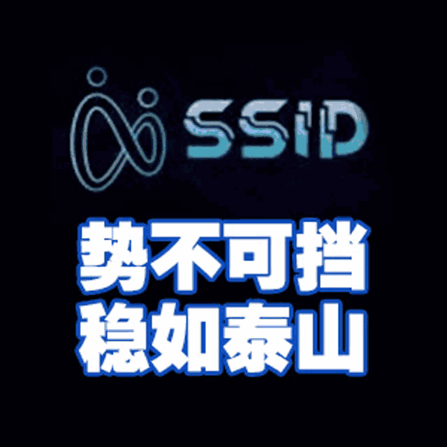 a black background with the word ssid in white