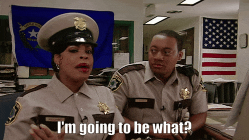 a police officer says i 'm going to be what while looking at a computer screen