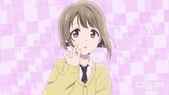 a picture of a girl with the word coub on the bottom right corner