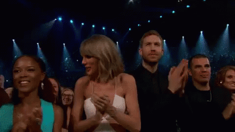 Clapping GIF - Taylor Swift Clapping Calvin Harris GIFs