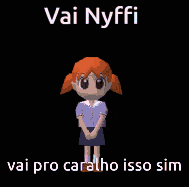a girl is holding a bunch of clouds over her head and the words vai nyffi are above her