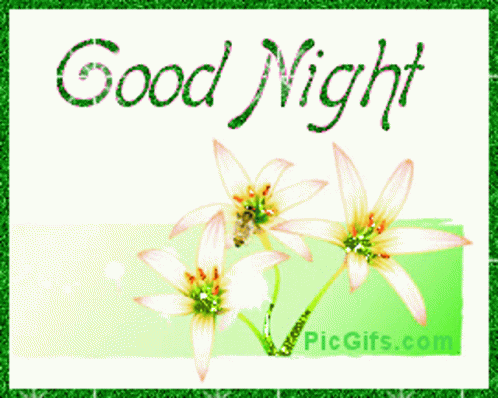 Good Night Flower GIF - Good Night Flower Sparkle GIFs