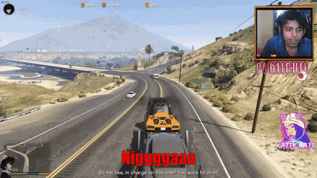 a screen shot of a video game with the words niggggaaa on the bottom