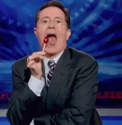 Seductive Lollipop GIF - Stephen Colbert Colbert Report Lollipop GIFs