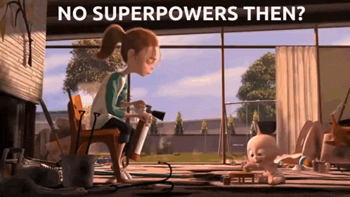 a girl is sitting in a chair holding a spray gun next to a baby in a living room .