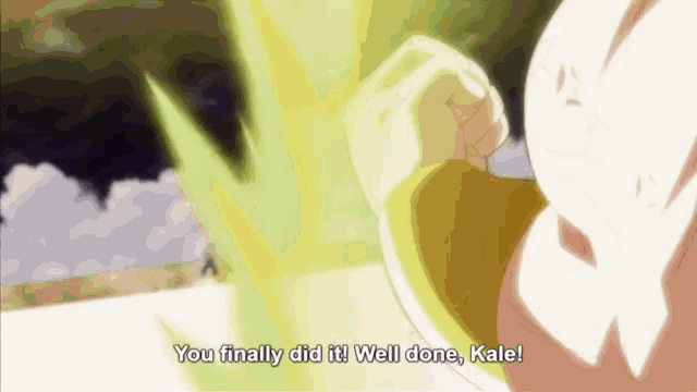 a cartoon character says " you finally did it "