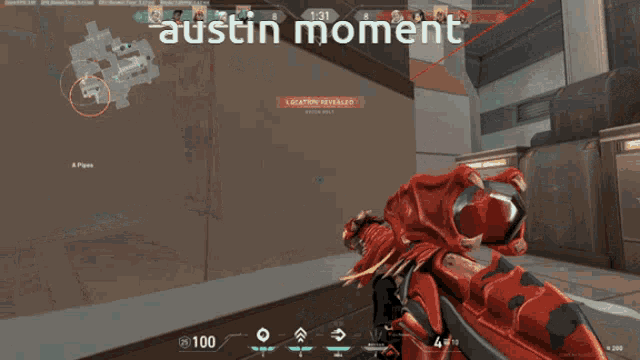 a screenshot of a video game with the words " austin moment " on the bottom