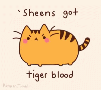 Pusheen Tiger Blood GIF - Pusheen Tiger Blood GIFs