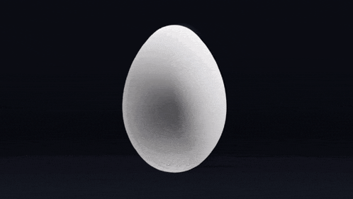 an egg with the word enron written on it