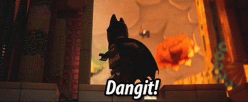 The Lego Movie Batman GIF - The Lego Movie Batman Dangit GIFs