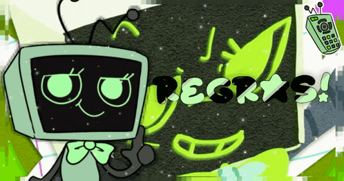 a cartoon character with a tv head and the words " regras " below it