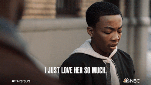 a young man says " i just love her so much " in front of a nbc logo