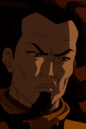 a cartoon character is standing in front of a large fireball .
