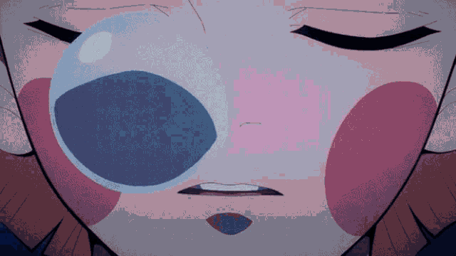 a close up of a person 's face with their eyes closed
