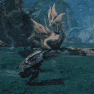a very blurry picture of a very large object in the water