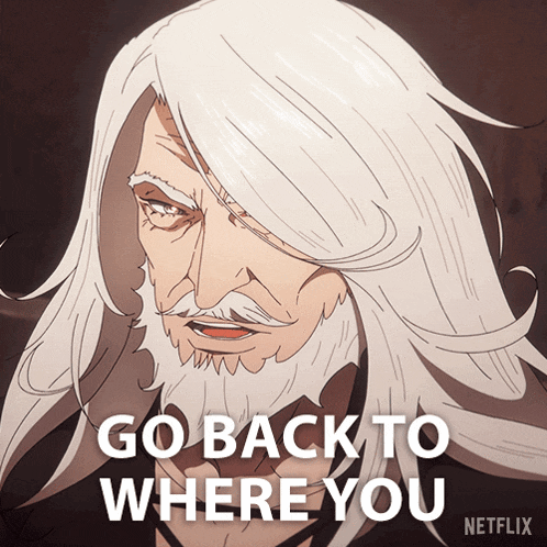 Go Back To Where You Came From Castlevania Nocturne GIF - Go Back To Where You Came From Castlevania Nocturne Go Back To Your Own Country GIFs
