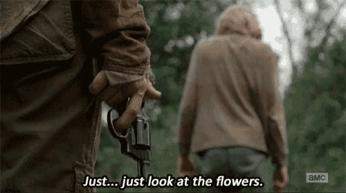 Look At The Flowers Twd GIF - Look At The Flowers Twd Carl GIFs