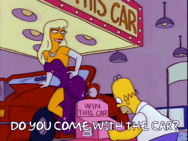 Simpsons Homer Simpson GIF - Simpsons Homer Simpson You Come With The Car GIFs