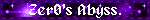 a purple background with the words " zero 's abyss " on it