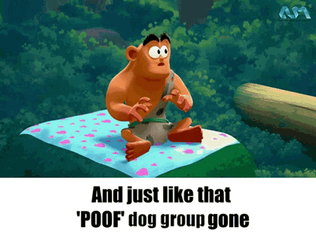 Poof Gone GIF - Poof Gone Dog Group GIFs