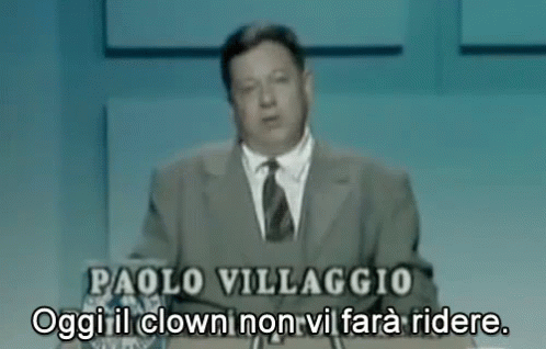 Fantozzi Paolo Villaggio Clown Non Faccio Ridere GIF - Fantozzi Paolo Villaggio Clown GIFs