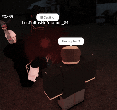 a screenshot of a video game with the number 0869 in the top left corner