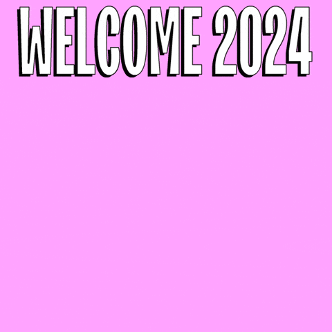 a cartoon of a bottle of beer with the words welcome 2024