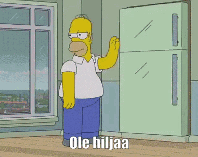a cartoon of homer simpson laying on a bed with the word loysaa written below him
