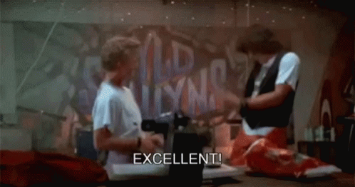 Bill And Ted Excellent Adventure Air GIF - Bill And Ted Excellent Adventure Air Guitar GIFs