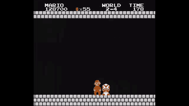 a video game screen that says " thank you mario "