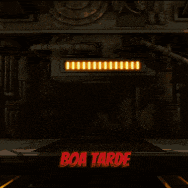 a sign that says boa tarde on it with a cross in the background