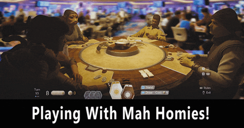 a group of people are playing a game with the words playing with mah homies
