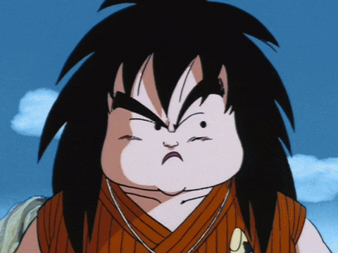 a close up of a cartoon character with a very angry look on his face