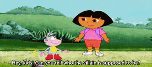Hey, Kids! Can You Tell Who The Villain Is Supposed To Be? GIF - Dora Dora The Explorer Boots GIFs