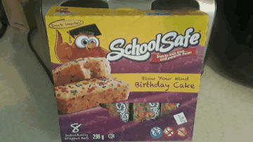 School Safe Birthday Cake Muffin Bars GIF - School Safe Birthday Cake Muffin Bars Snacks GIFs